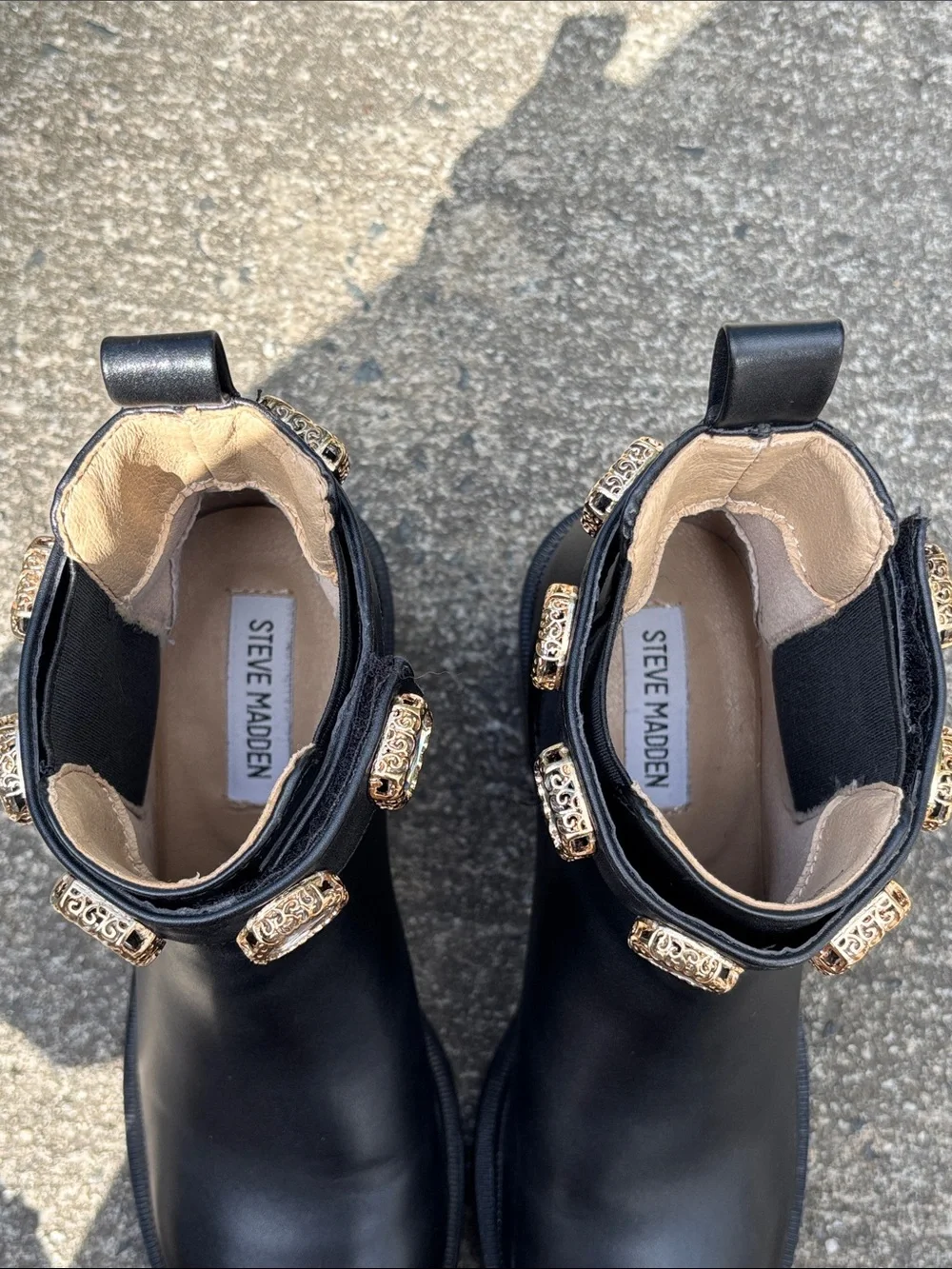 Steve Madden Amulet Jewel-Embellished Ankle Boots